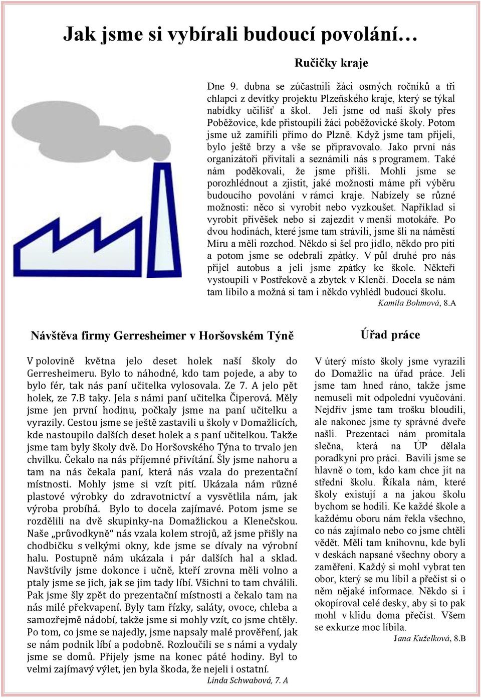 Jako první nás organizátoři přivítali a seznámili nás s programem. Také nám poděkovali, že jsme přišli.