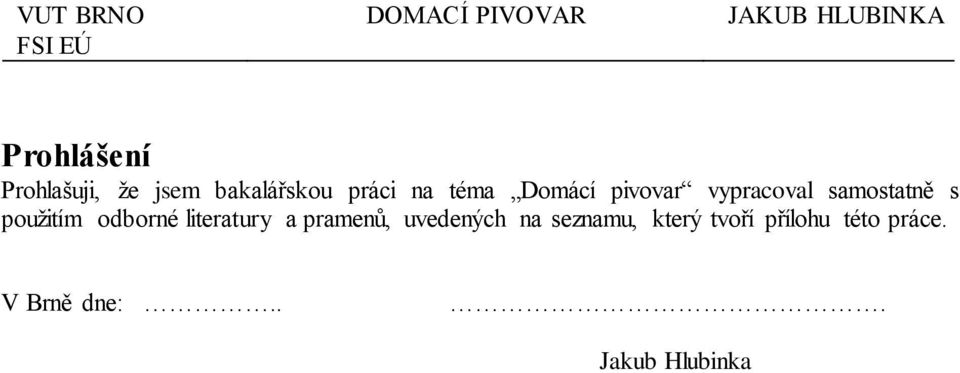 odborné literatury a pramenů, uvedených na seznamu,