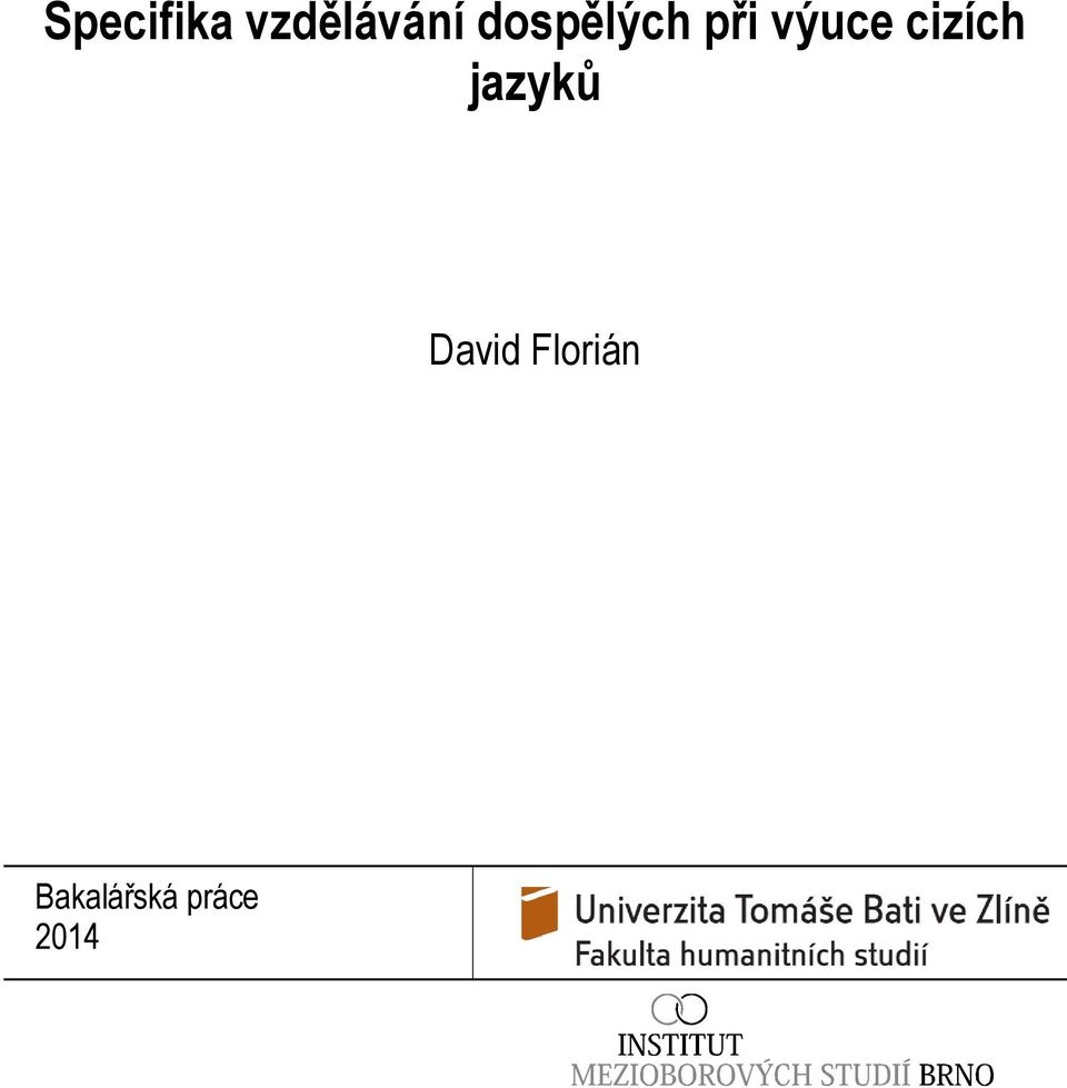 cizích jazyků David