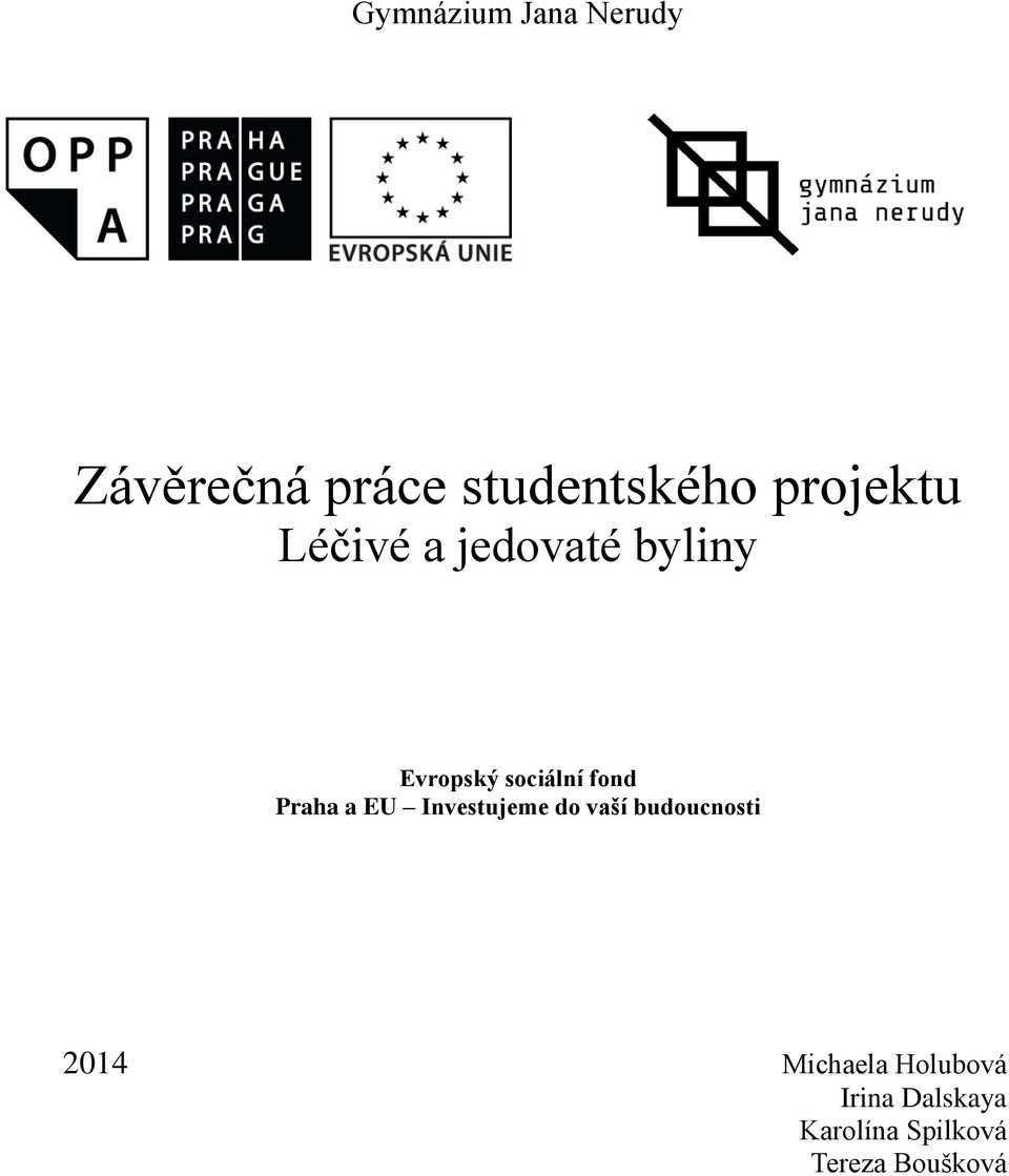 fond Praha a EU Investujeme do vaší budoucnosti 2014