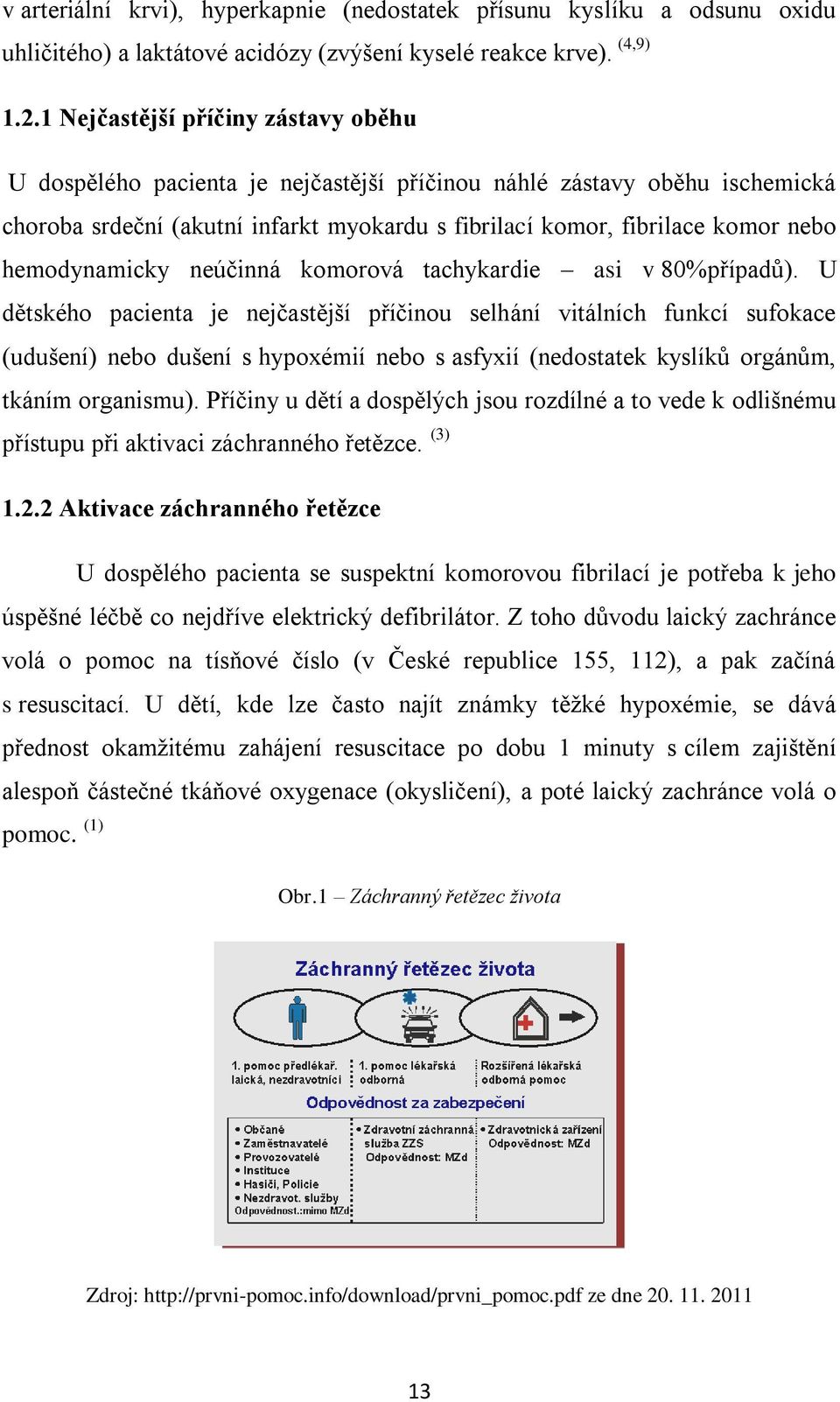 hemodynamicky neúčinná komorová tachykardie asi v 80%případů).