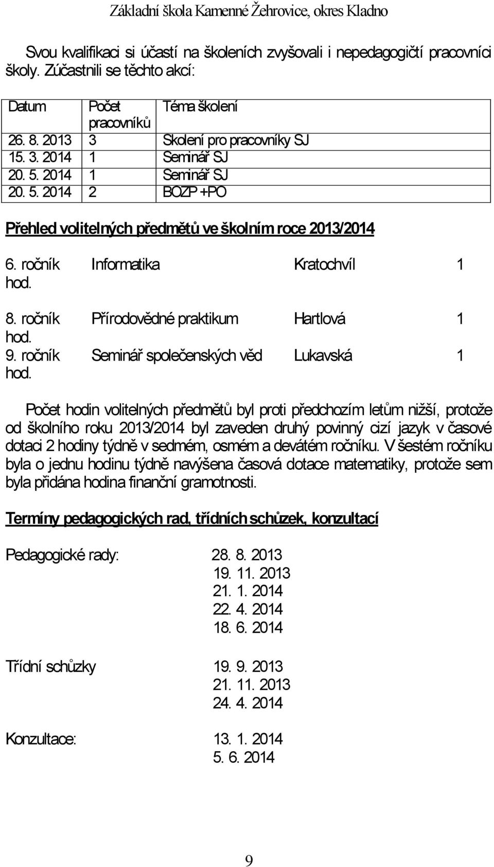 ročník Seminář společenských věd Lukavská 1 hod.