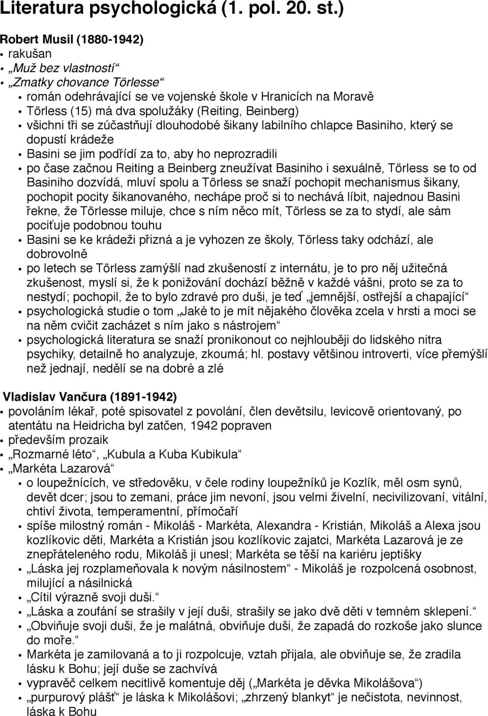 tři se zúčastňují dlouhodobé šikany labilního chlapce Basiniho, který se dopustí krádeže Basini se jim podřídí za to, aby ho neprozradili po čase začnou Reiting a Beinberg zneužívat Basiniho i