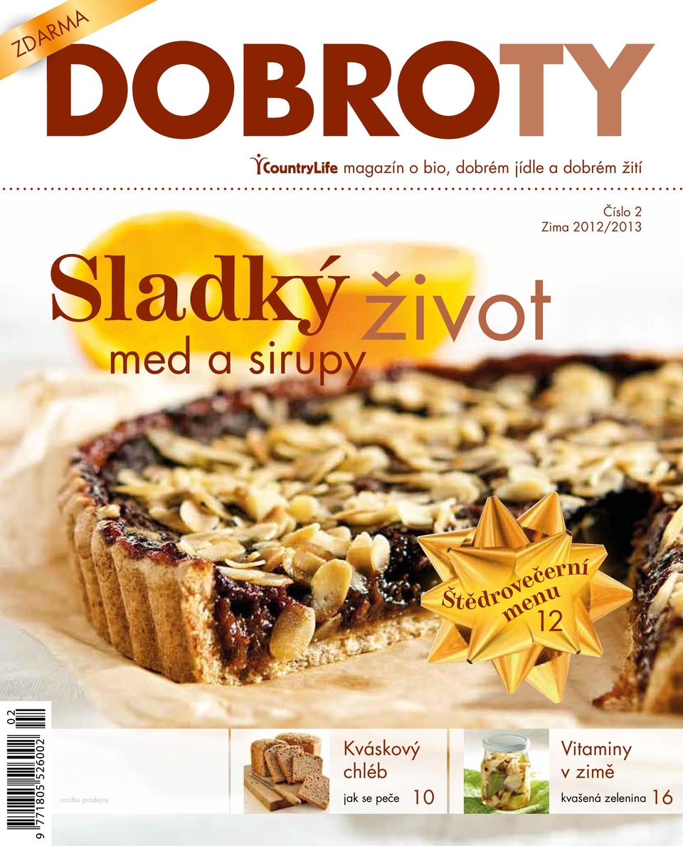 sirupy Štědrovečerní menu 12 razítko prodejny