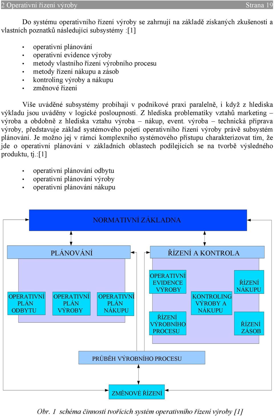 z hlediska výkladu jsou uváděny v logické posloupnosti. Z hlediska problematiky vztahů marketing výroba a obdobně z hlediska vztahu výroba nákup, event.