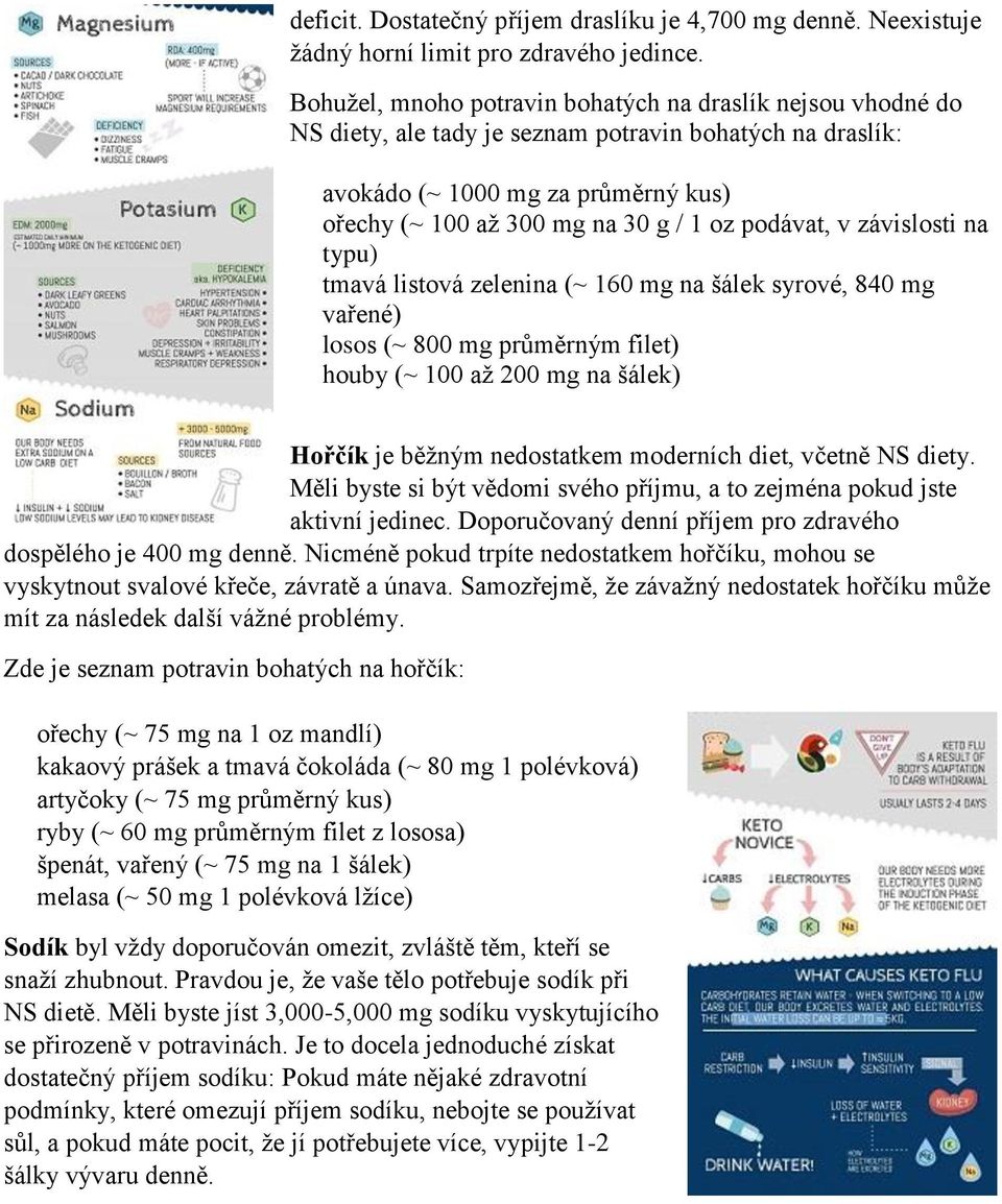 podávat, v závislosti na typu) tmavá listová zelenina (~ 160 mg na šálek syrové, 840 mg vařené) losos (~ 800 mg průměrným filet) houby (~ 100 až 200 mg na šálek) Hořčík je běžným nedostatkem