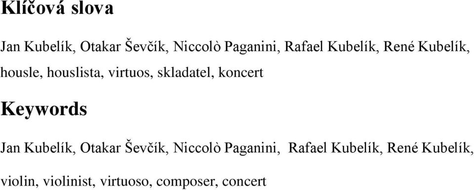 koncert Keywords Jan Kubelík, Otakar Ševčík, Niccolò Paganini,