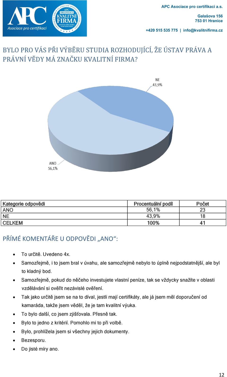 Samozřejmě, i to jsem bral v úvahu, ale samozřejmě nebylo to úplně nejpodstatnější, ale byl to kladný bod.