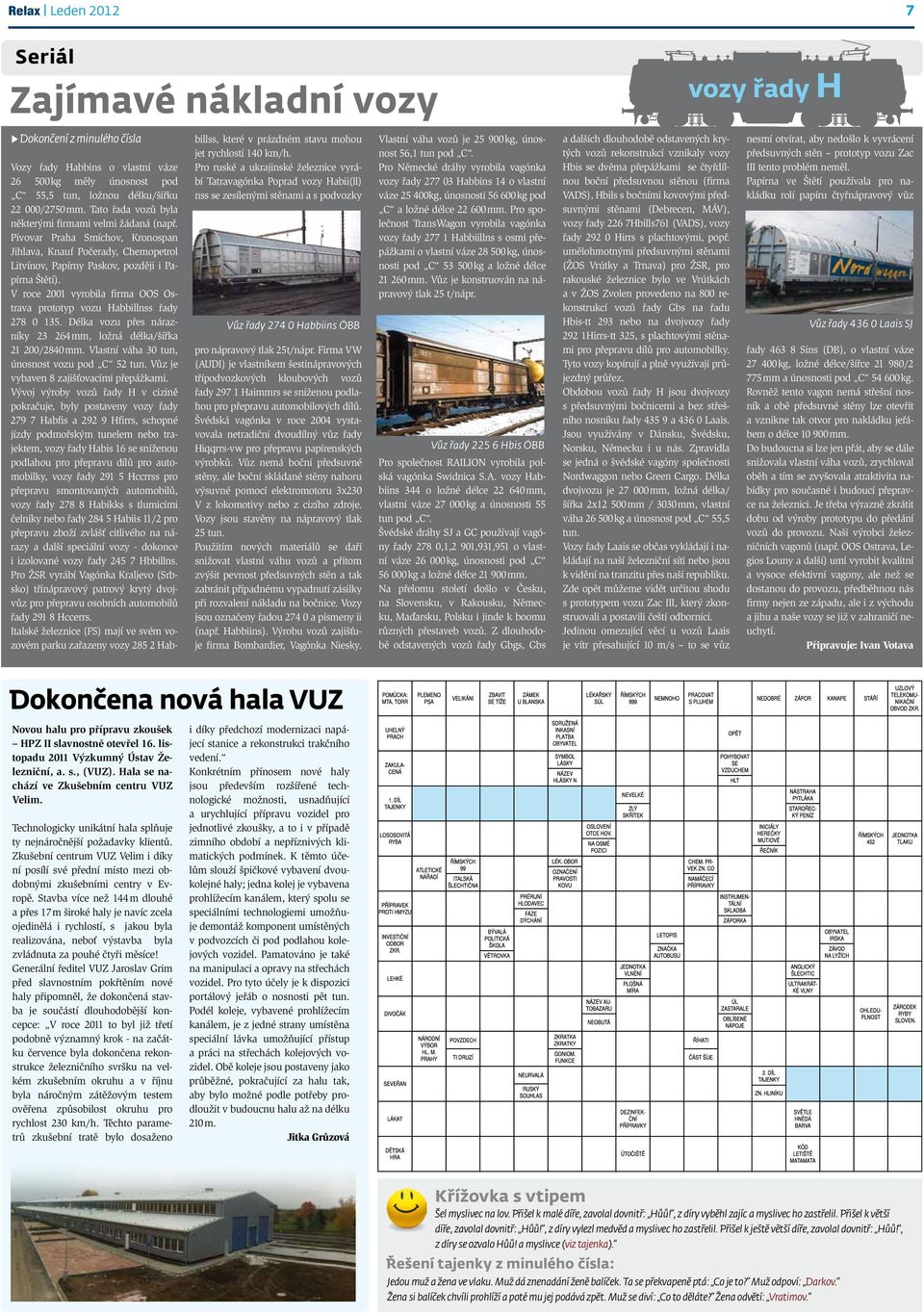 V roce 2001 vyrobila firma OOS Ostrava prototyp vozu Habbillnss řady 278 0 135. Délka vozu přes nárazníky 23 264 mm, ložná délka/šířka 21 200/2840 mm. Vlastní váha 30 tun, únosnost vozu pod C 52 tun.