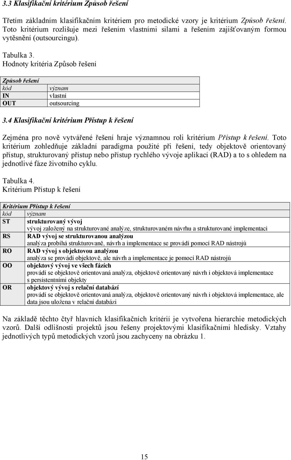 Hodnoty kritéria Způsob řešení Způsob řešení kód IN OUT význam vlastní outsourcing 3.