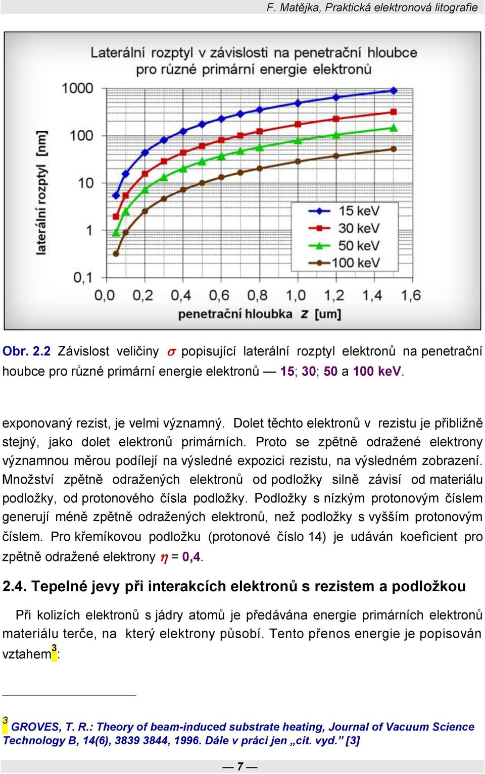 Proto se zpětně odražené elektrony významnou měrou podílejí na výsledné expozici rezistu, na výsledném zobrazení.