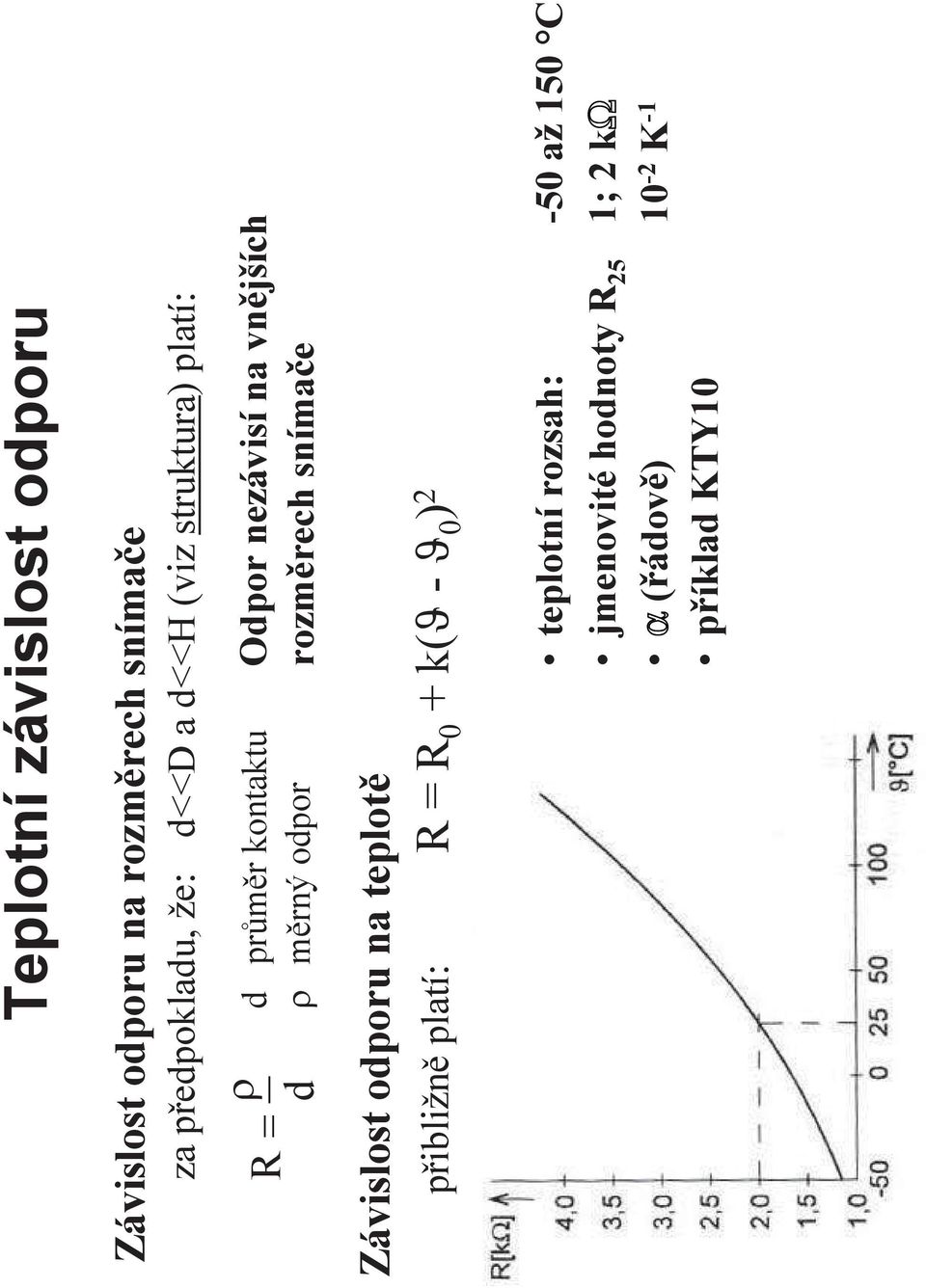 d r m$rn& odpor Odpor nez#vis& na vn.j6&ch rozm.rech sn&ma(e Z#vislost odporu na teplot.