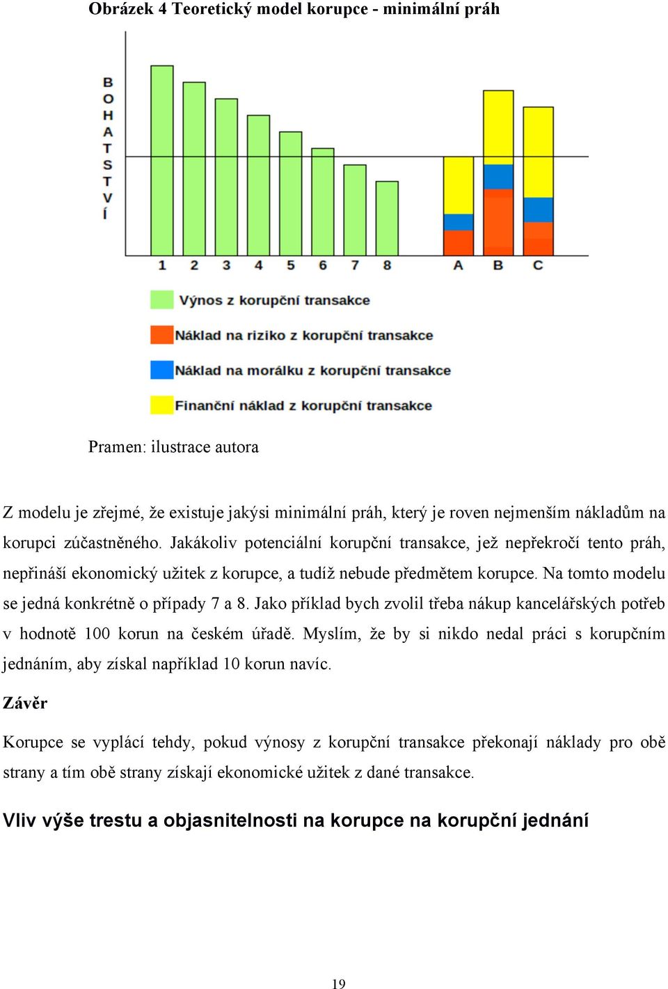 Jako příklad bych zvolil třeba nákup kancelářských potřeb v hodnotě 100 korun na českém úřadě. Myslím, že by si nikdo nedal práci s korupčním jednáním, aby získal například 10 korun navíc.