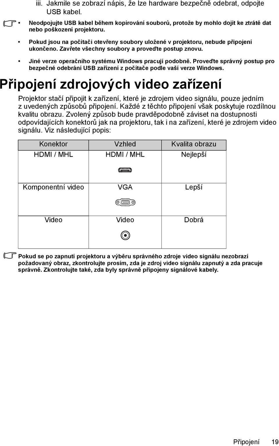 Proveďte správný postup pro bezpečné odebrání USB zařízení z počítače podle vaší verze Windows.