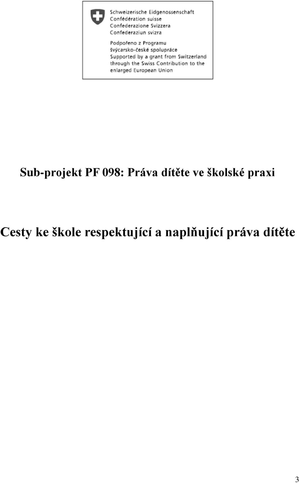 Cesty ke škole