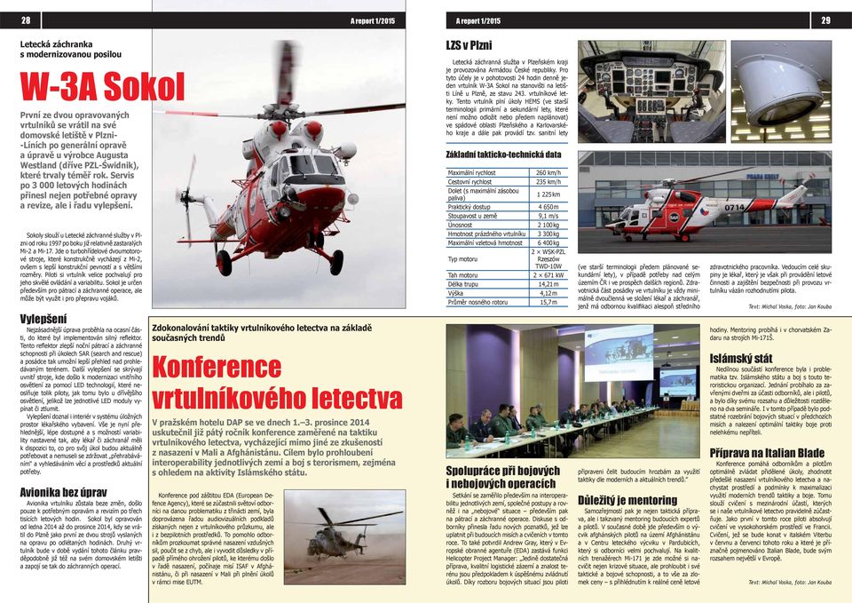 Sokoly slouží u Letecké záchranné služby v Plzni od roku 1997 po boku již relativně zastaralých Mi-2 a Mi-17.