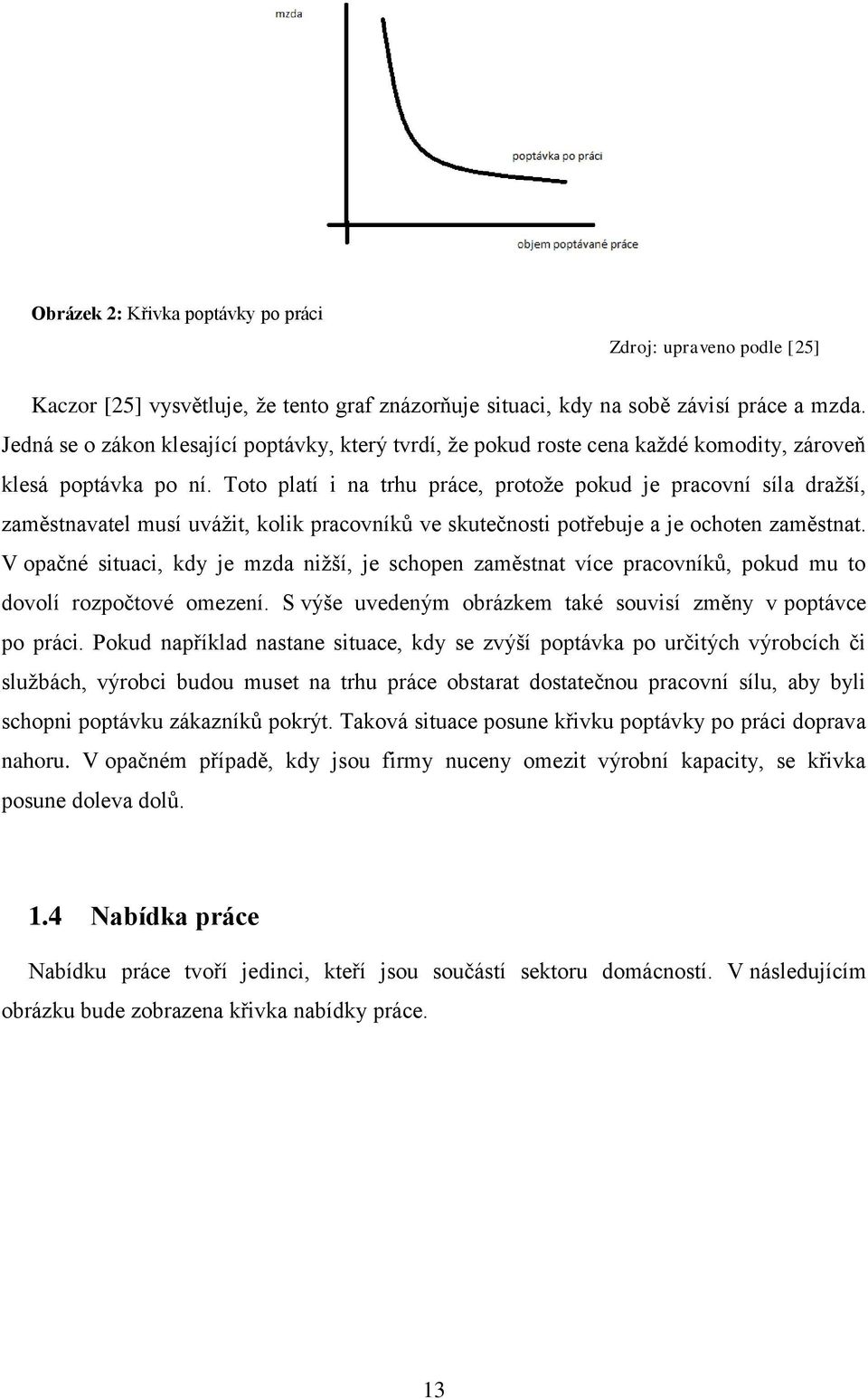 Toto platí i na trhu práce, protoţe pokud je pracovní síla draţší, zaměstnavatel musí uváţit, kolik pracovníků ve skutečnosti potřebuje a je ochoten zaměstnat.