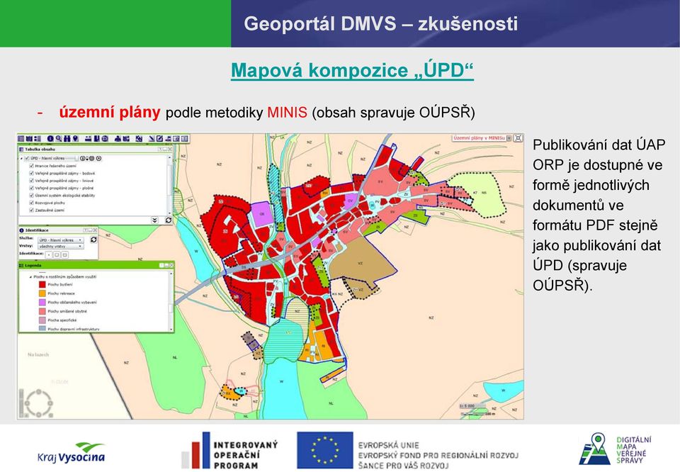 Publikování dat ÚAP ORP je dostupné ve formě jednotlivých