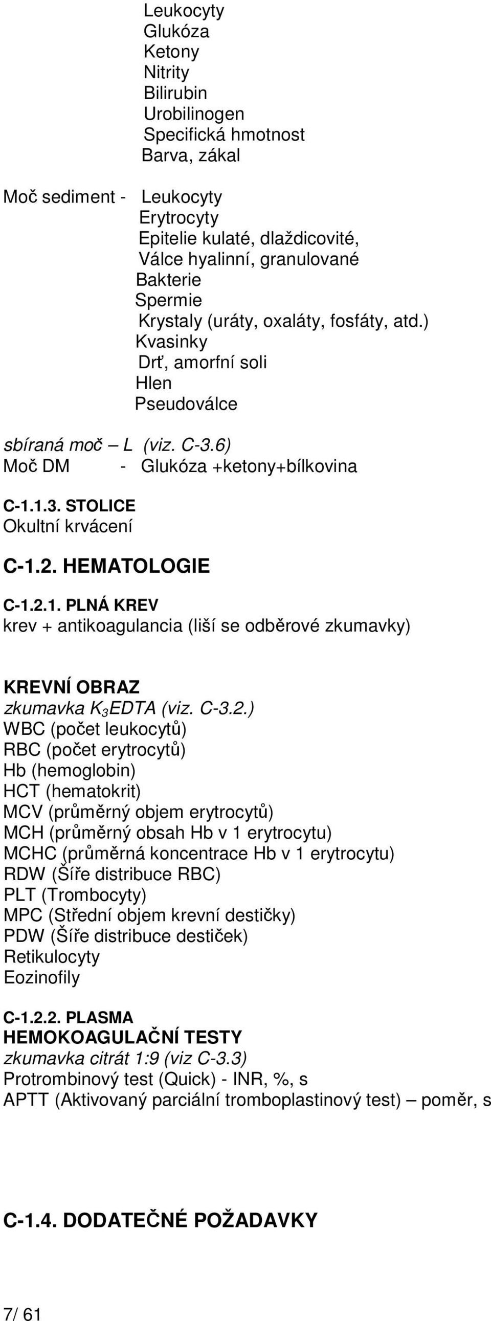 HEMATOLOGIE C-1.2.