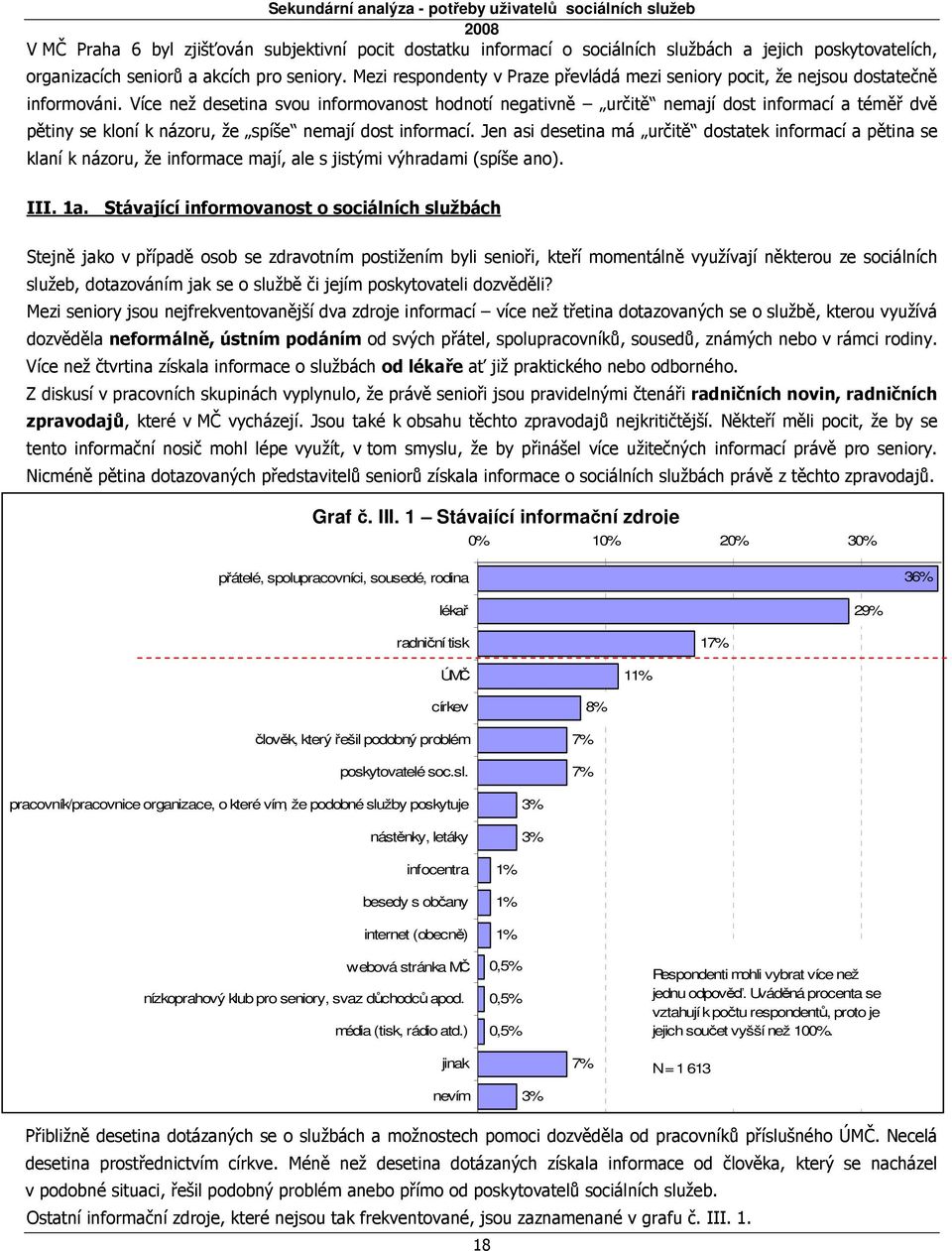 Více než desetina svou informovanost hodnotí negativně určitě nemají dost informací a téměř dvě pětiny se kloní k názoru, že spíše nemají dost informací.