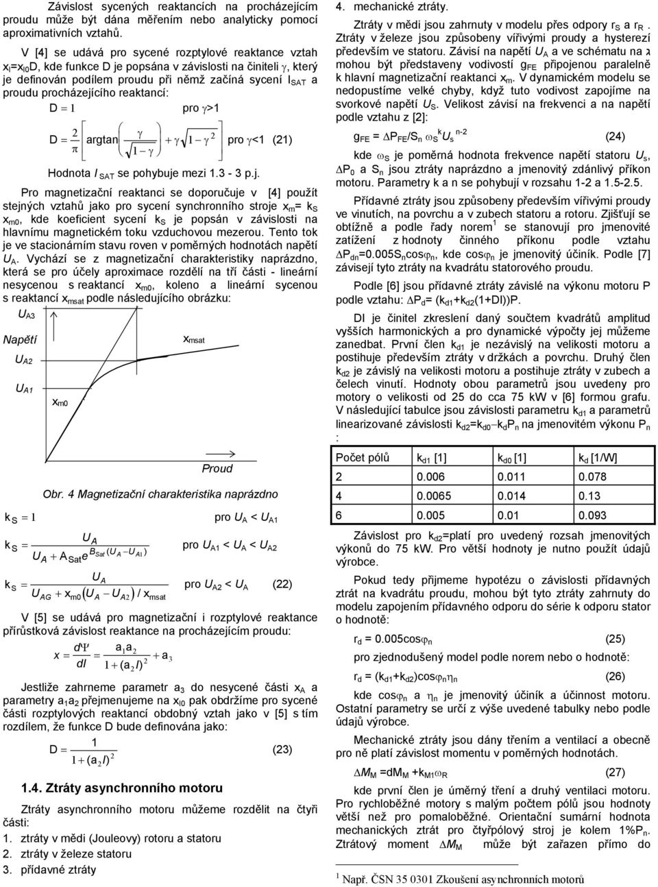 reaktancí: D pro γ> D argtan π γ + γ γ pro γ< () γ Honota I SAT se pohybuje