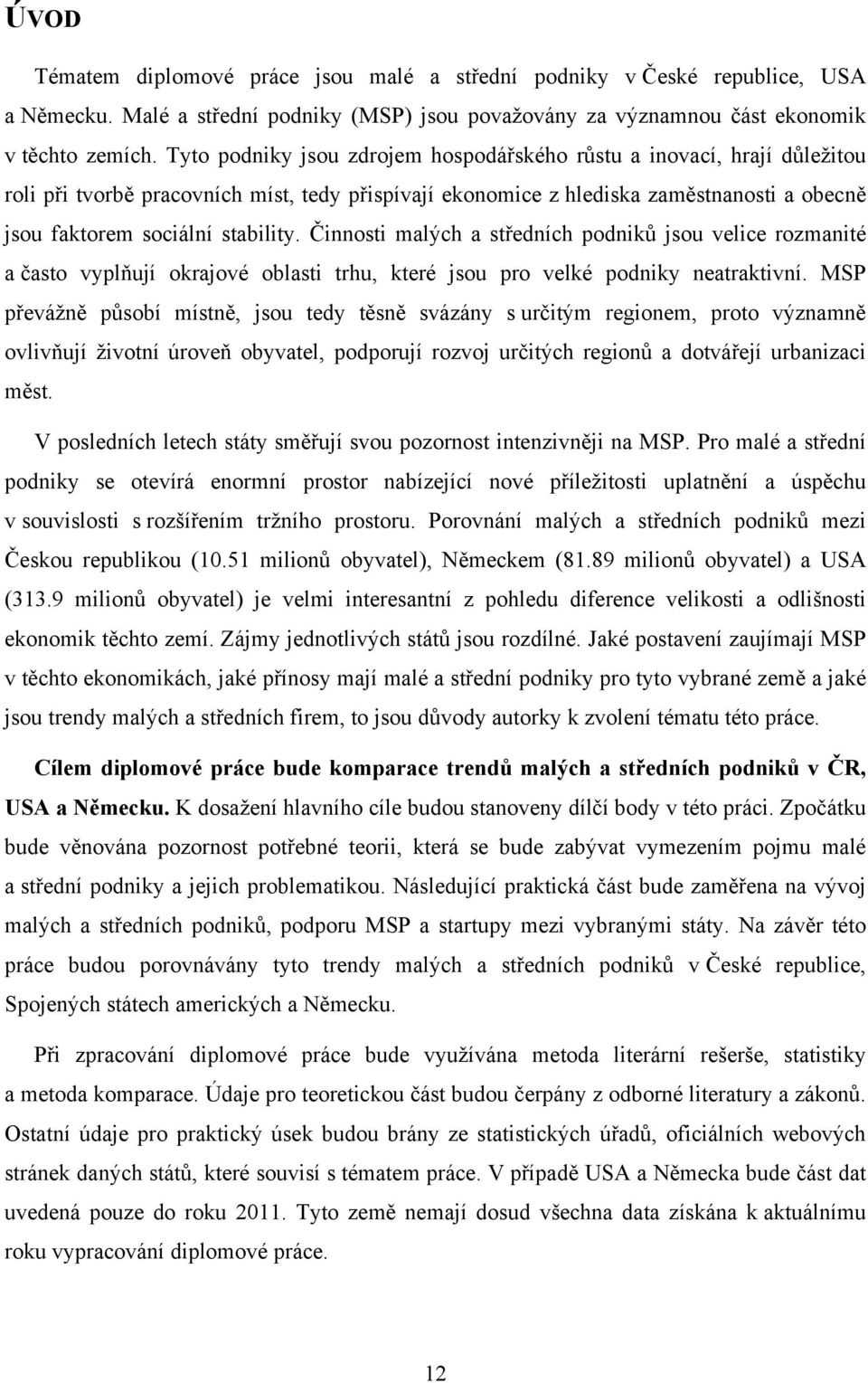 Činnosti malých a středních podniků jsou velice rozmanité a často vyplňují okrajové oblasti trhu, které jsou pro velké podniky neatraktivní.