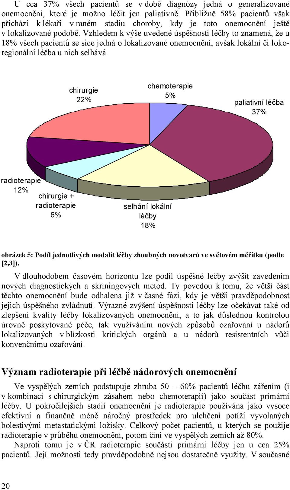 Vzhledem k výše uvedené úspěšnosti léčby to znamená, že u 18% všech pacientů se sice jedná o lokalizované onemocnění, avšak lokální či lokoregionální léčba u nich selhává.