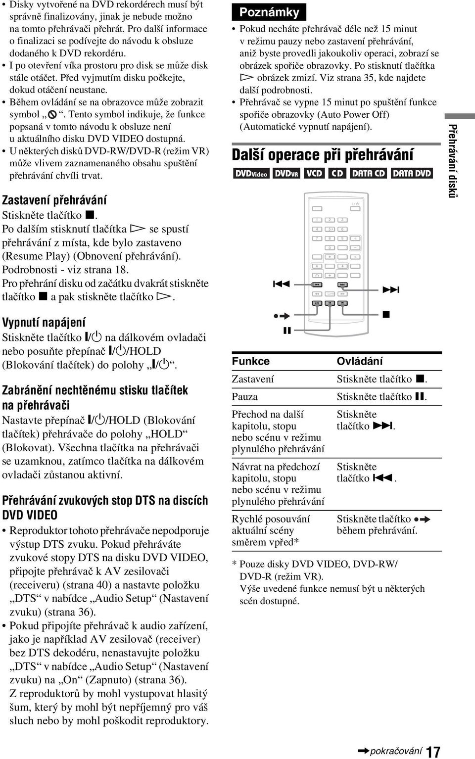 Před vyjmutím disku počkejte, dokud otáčení neustane. Během ovládání se na obrazovce může zobrazit symbol.