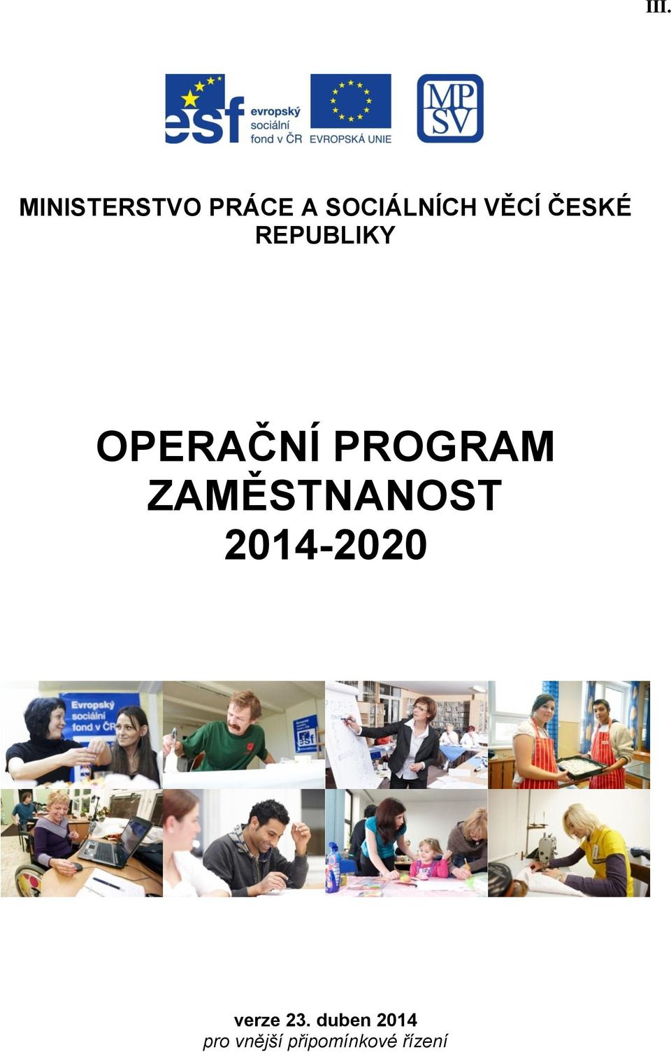 ZAMĚSTNANOST 2014-2020 verze 23.