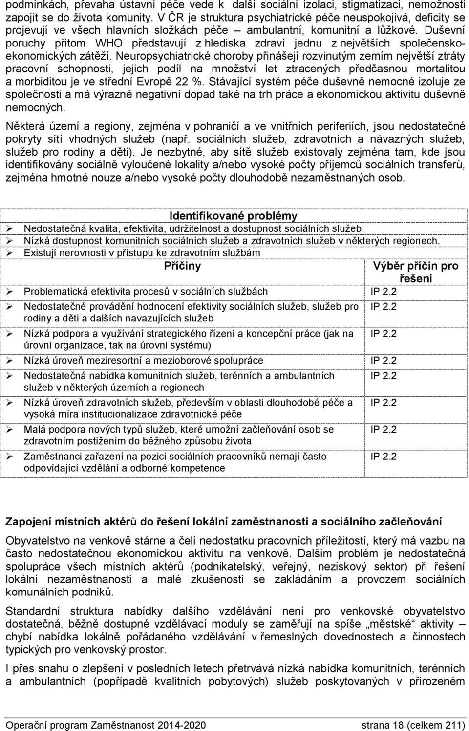 Duševní poruchy přitom WHO představují z hlediska zdraví jednu z největších společenskoekonomických zátěží.