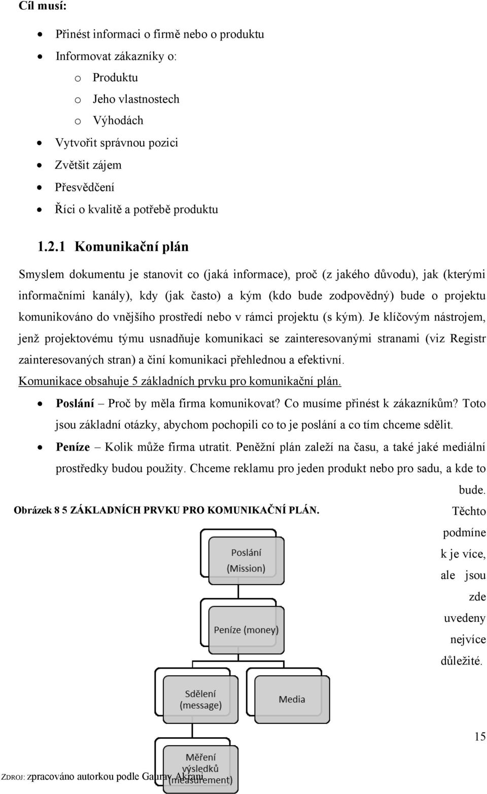 1 Komunikační plán Smyslem dokumentu je stanovit co (jaká informace), proč (z jakého důvodu), jak (kterými informačními kanály), kdy (jak často) a kým (kdo bude zodpovědný) bude o projektu