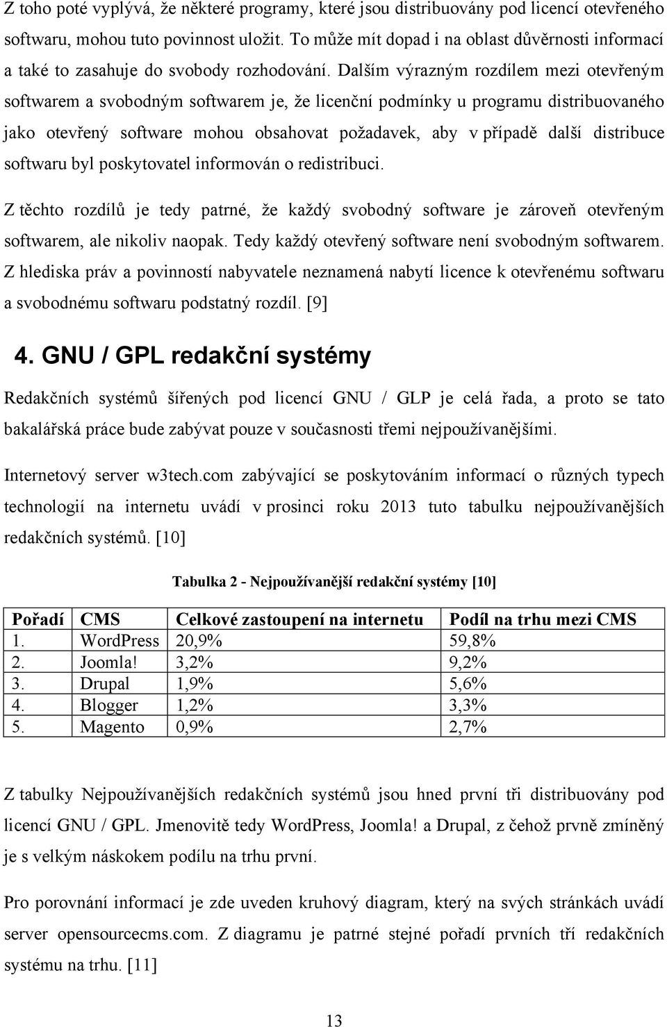 Dalším výrazným rozdílem mezi otevřeným softwarem a svobodným softwarem je, že licenční podmínky u programu distribuovaného jako otevřený software mohou obsahovat požadavek, aby v případě další