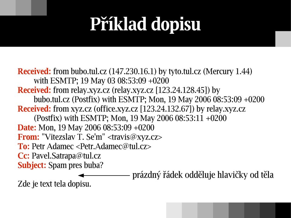 67]) by relay.xyz.cz (Postfix) with ESMTP; Mon, 19 May 2006 08:53:11 +0200 Date: Mon, 19 May 2006 08:53:09 +0200 From: "Vitezslav T. Se'm" <travis@xyz.