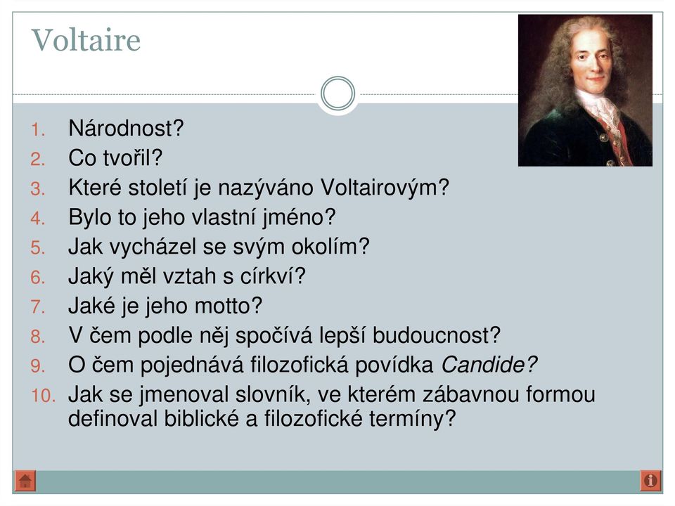 Jaké je jeho motto? 8. V čem podle něj spočívá lepší budoucnost? 9.