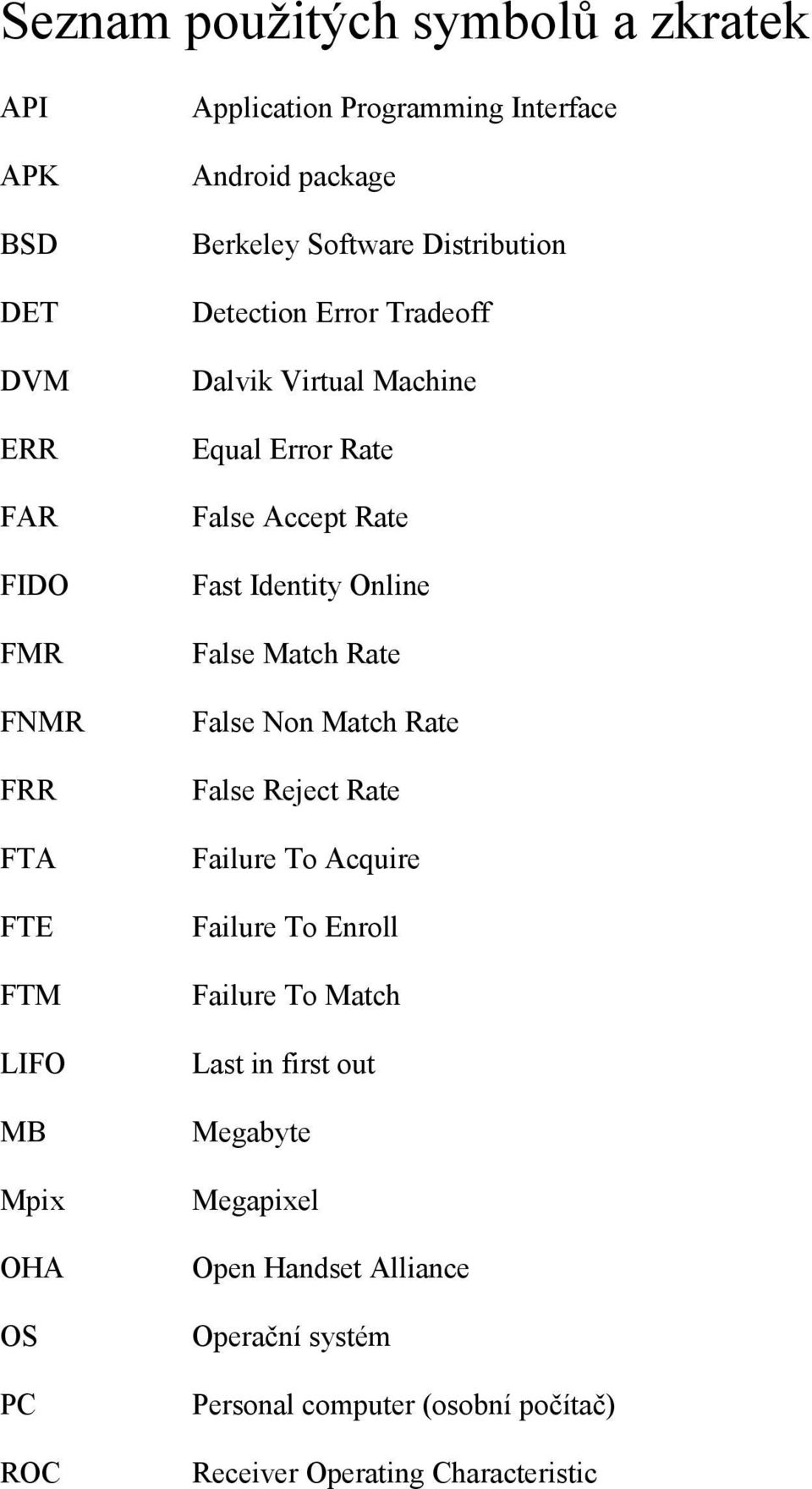 Accept Rate Fast Identity Online False Match Rate False Non Match Rate False Reject Rate Failure To Acquire Failure To Enroll Failure To