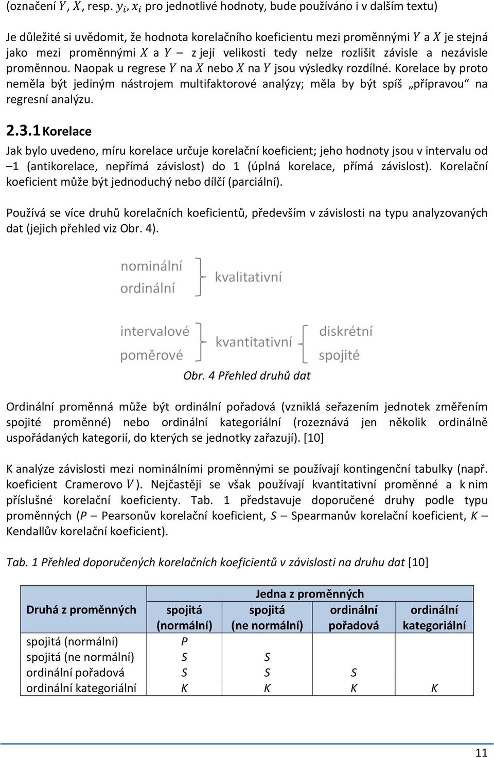 velikosti tedy nelze rozlišit závisle a nezávisle proměnnou. Naopak u regrese Y na X nebo X na Y jsou výsledky rozdílné.