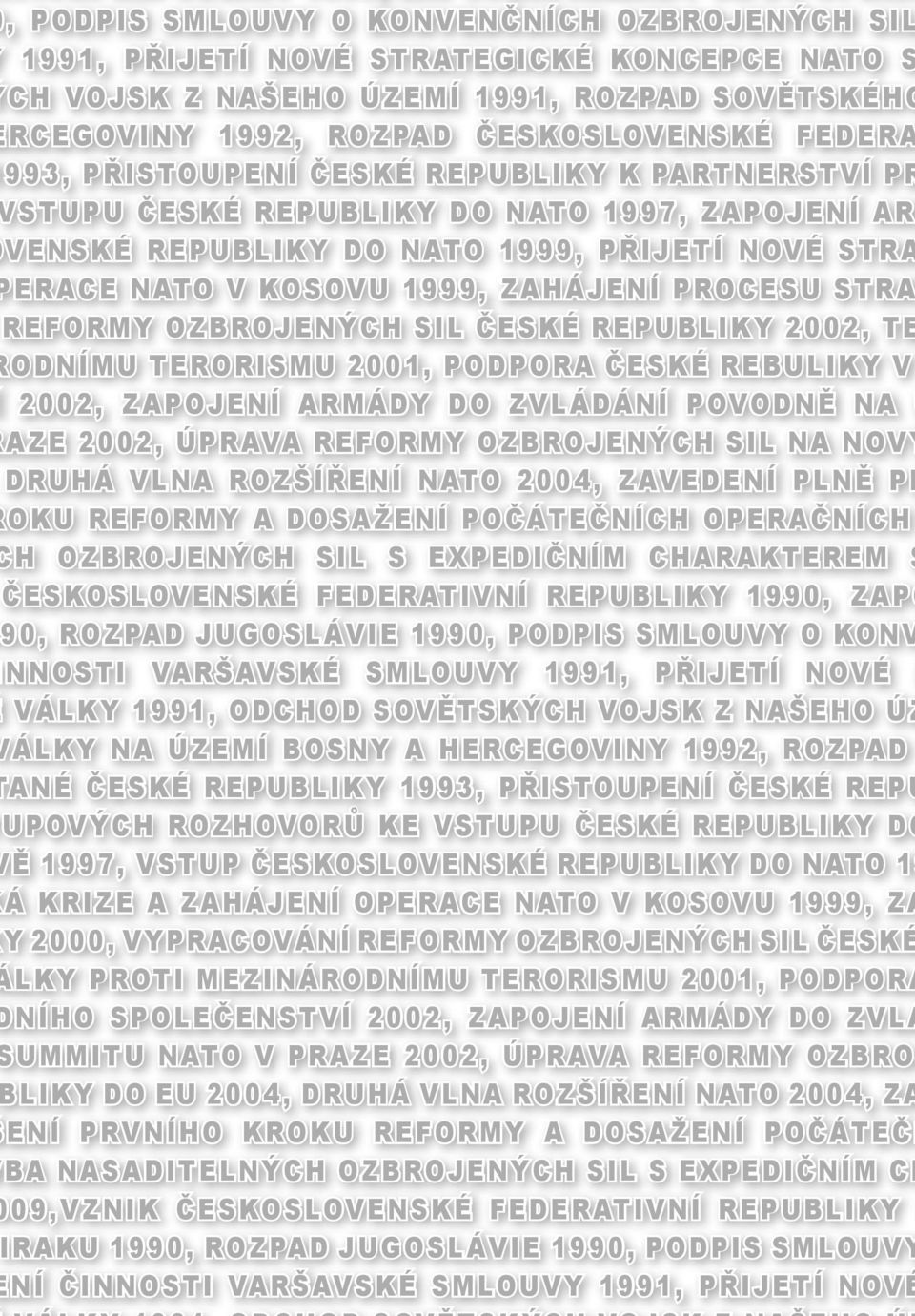 OZBROJENÝCH SIL ČESKÉ REPUBLIKY 2002, TE ODNÍMU TERORISMU 2001, PODPORA ČESKÉ REBULIKY V 2002, ZAPOJENÍ ARMÁDY DO ZVLÁDÁNÍ POVODNĚ NA Ú AZE 2002, ÚPRAVA REFORMY OZBROJENÝCH SIL NA NOVÝ DRUHÁ VLNA