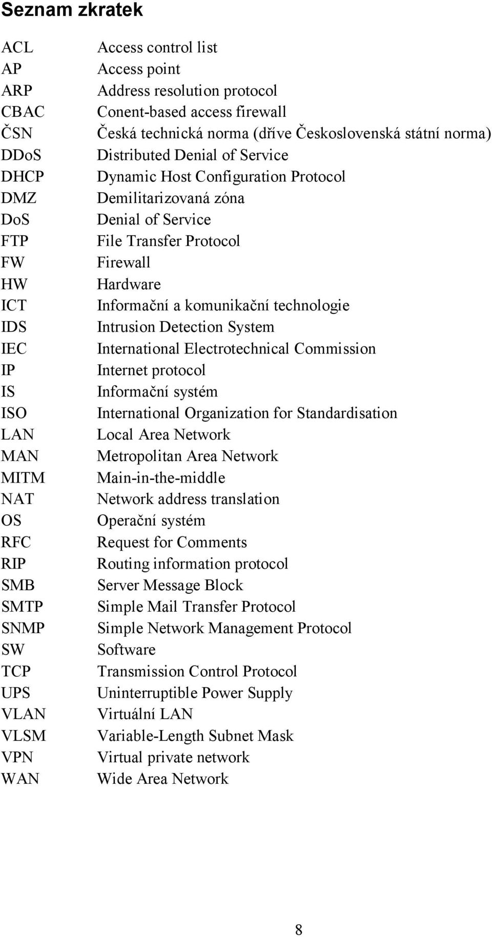 Denial of Service File Transfer Protocol Firewall Hardware Informační a komunikační technologie Intrusion Detection System International Electrotechnical Commission Internet protocol Informační