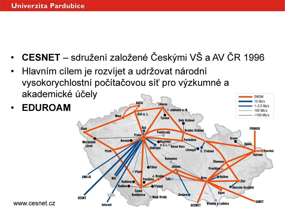 udržovat národní vysokorychlostní počítačovou