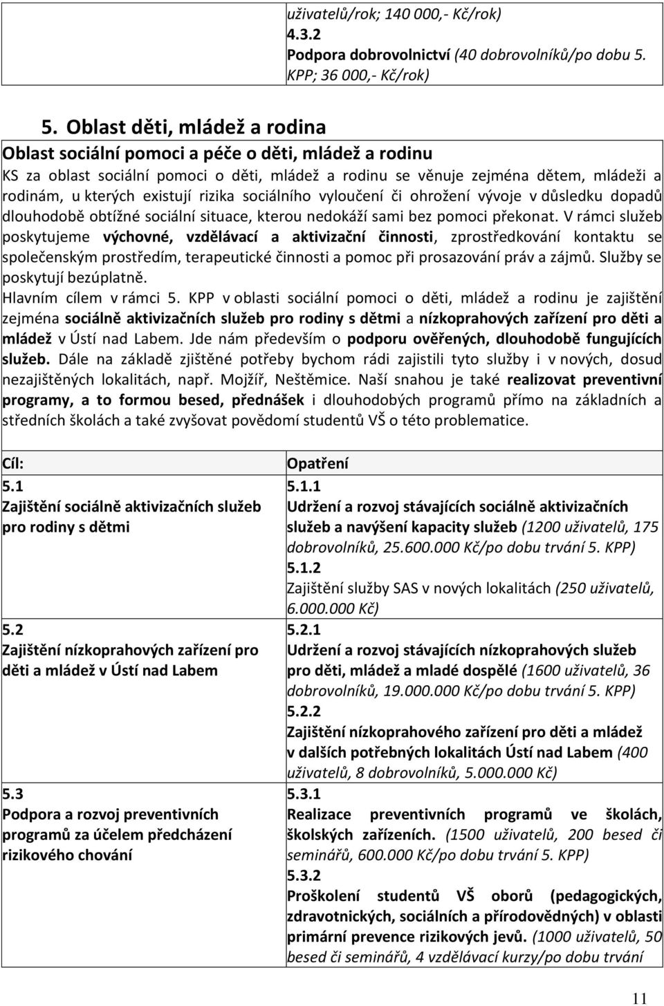 rizika sociálního vyloučení či ohrožení vývoje v důsledku dopadů dlouhodobě obtížné sociální situace, kterou nedokáží sami bez pomoci překonat.