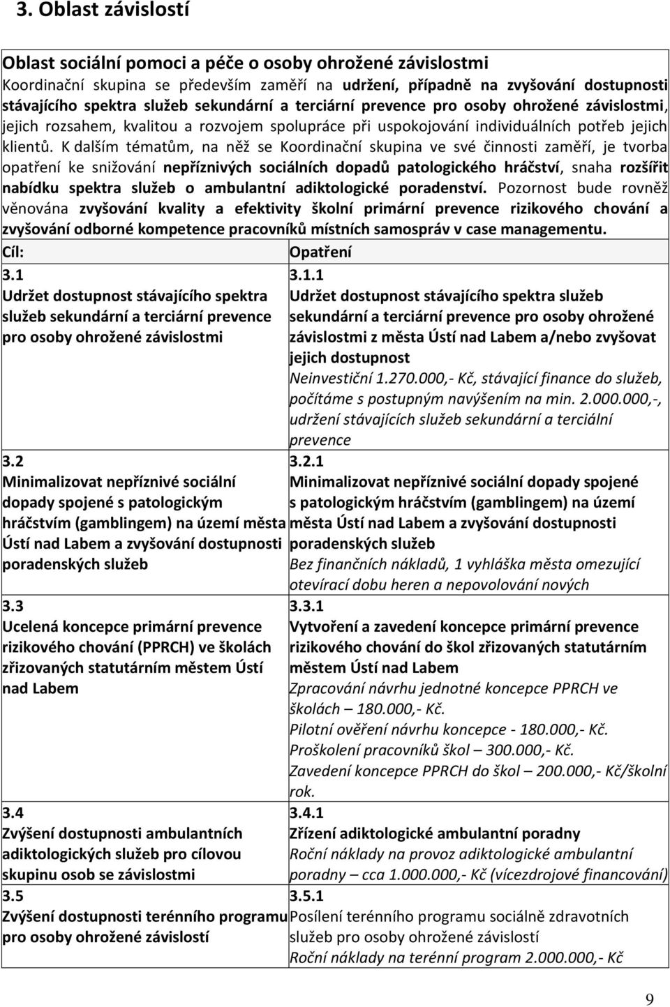 K dalším tématům, na něž se Koordinační skupina ve své činnosti zaměří, je tvorba opatření ke snižování nepříznivých sociálních dopadů patologického hráčství, snaha rozšířit nabídku spektra služeb o