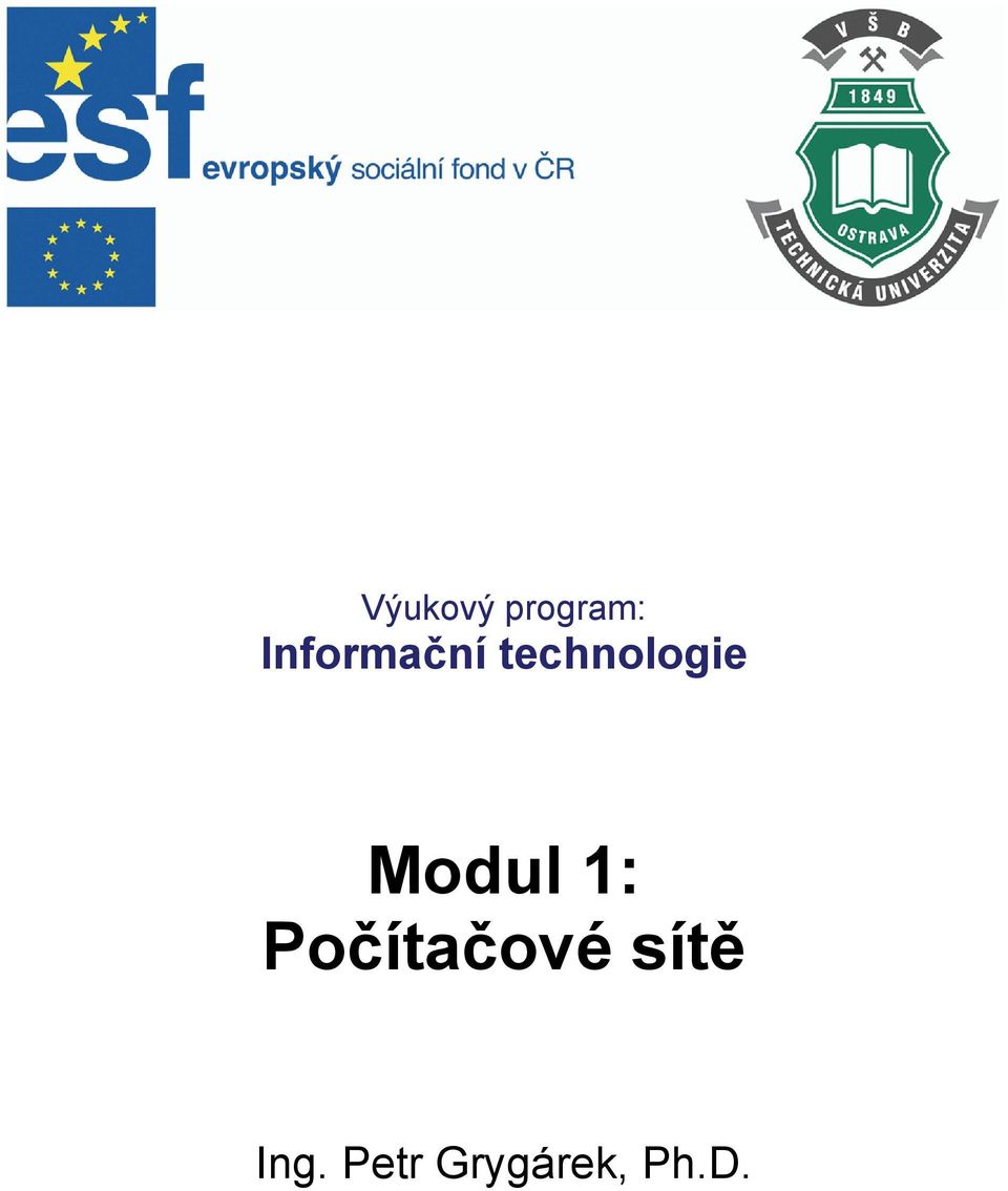 Modul 1: Počítačové