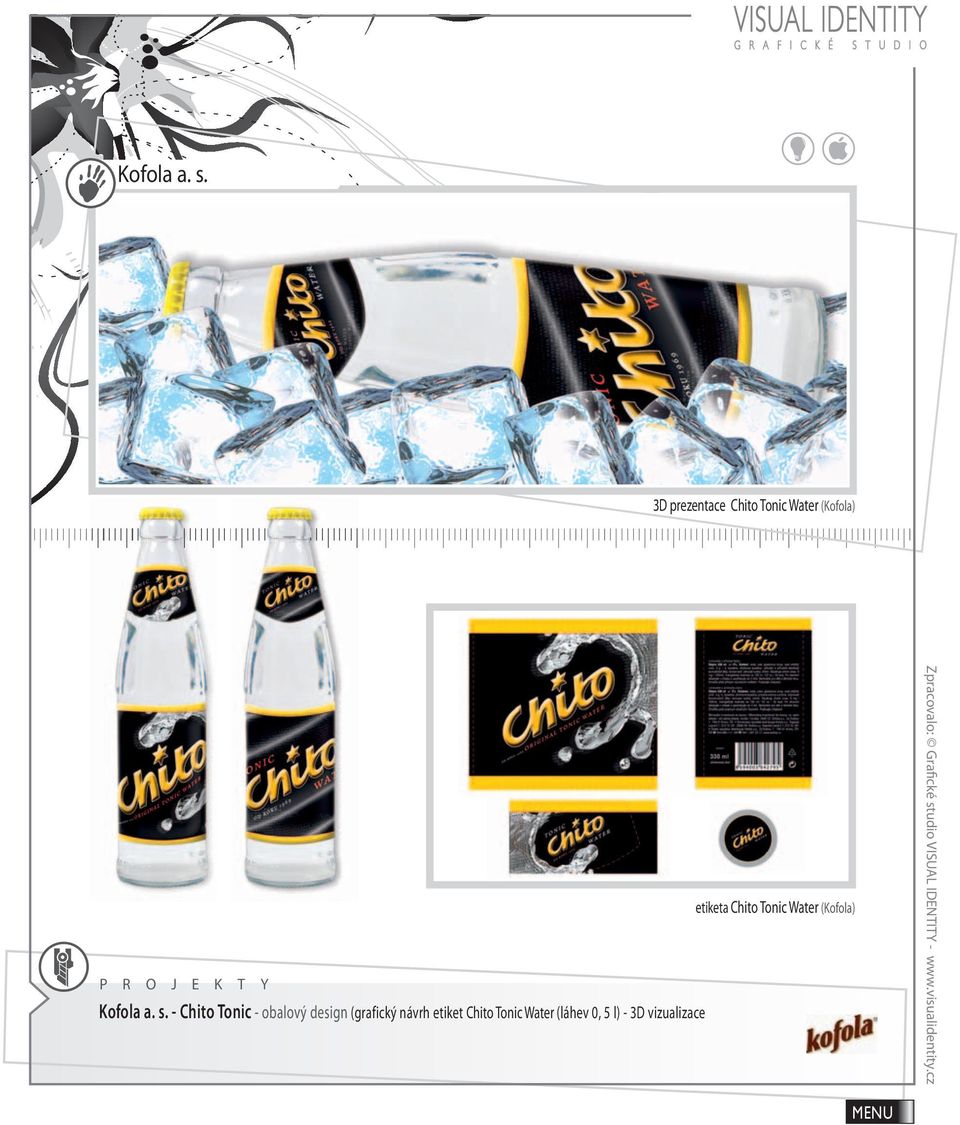 Tonic - obalový design (grafický návrh etiket Chito