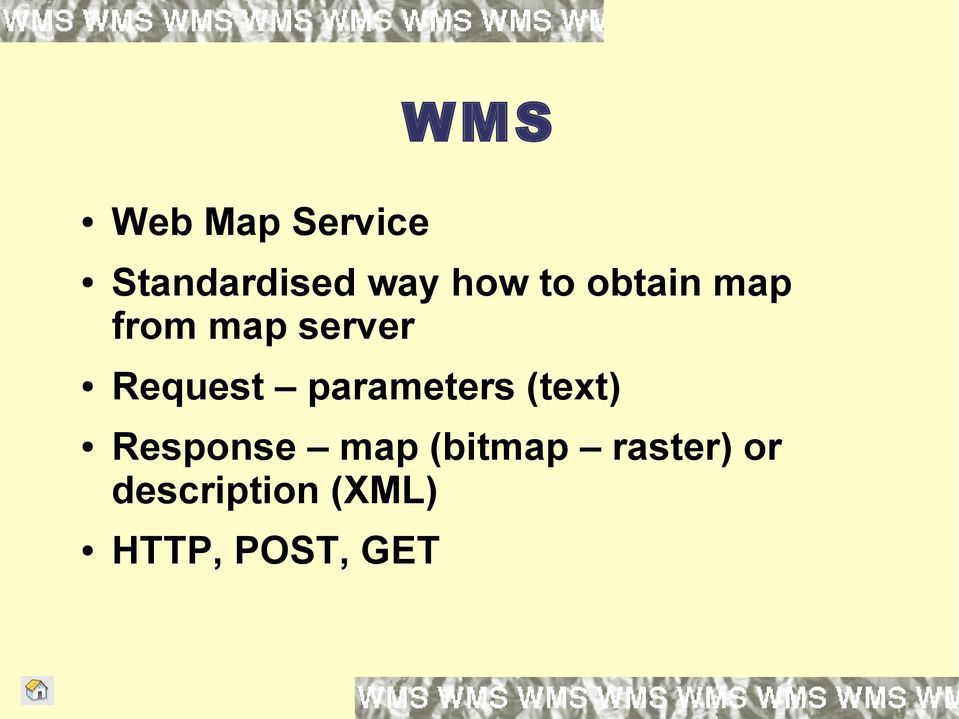 parameters (text) Response map (bitmap