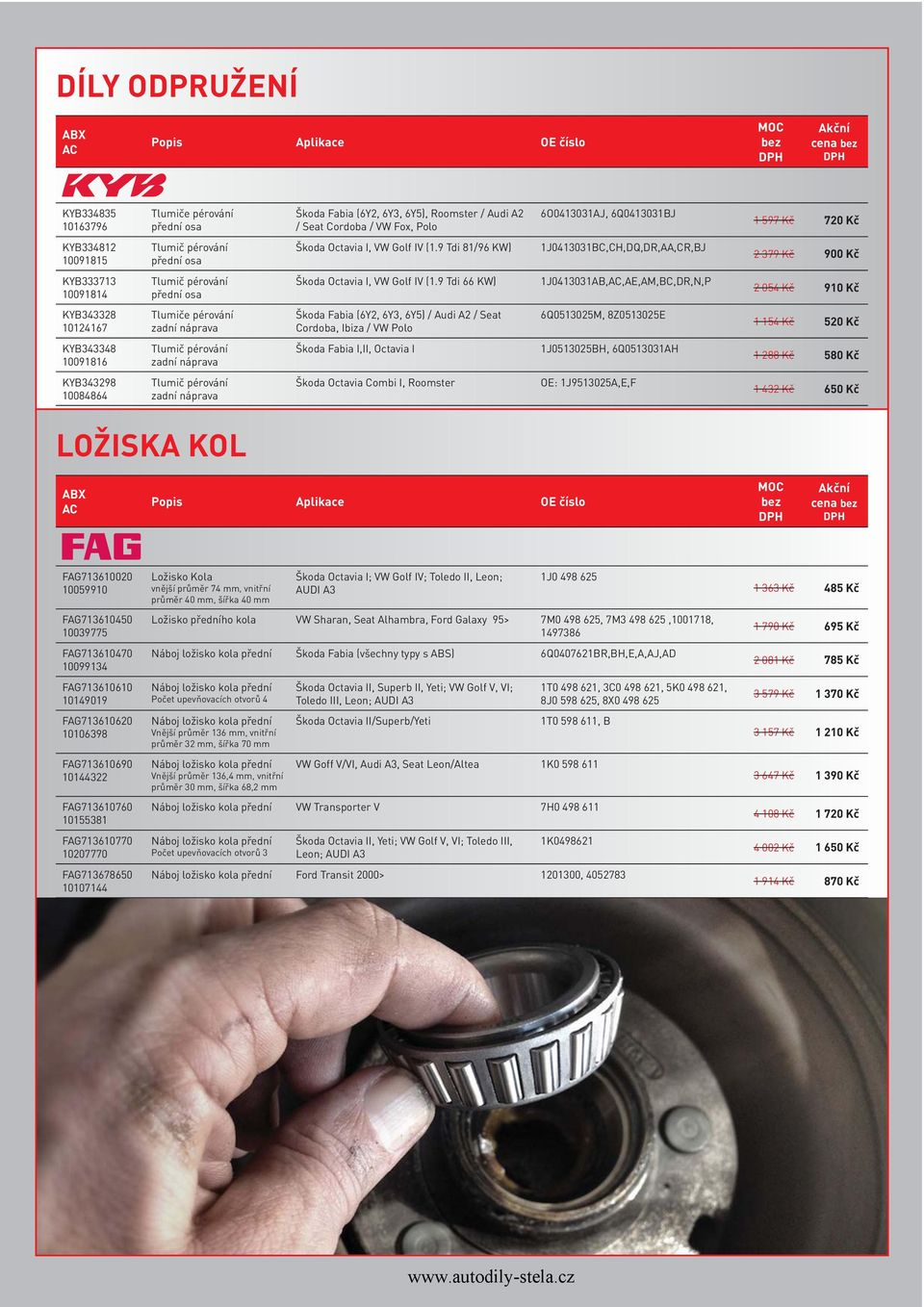 9 Tdi 66 KW) 1J0413031AB,,AE,AM,BC,DR,N,P 2 054 Kč 910 Kč KYB343328 10124167 Tlumiče pérování zadní náprava Škoda Fabia (6Y2, 6Y3, 6Y5) / Audi A2 / Seat Cordoba, Ibiza / VW Polo 6Q0513025M,