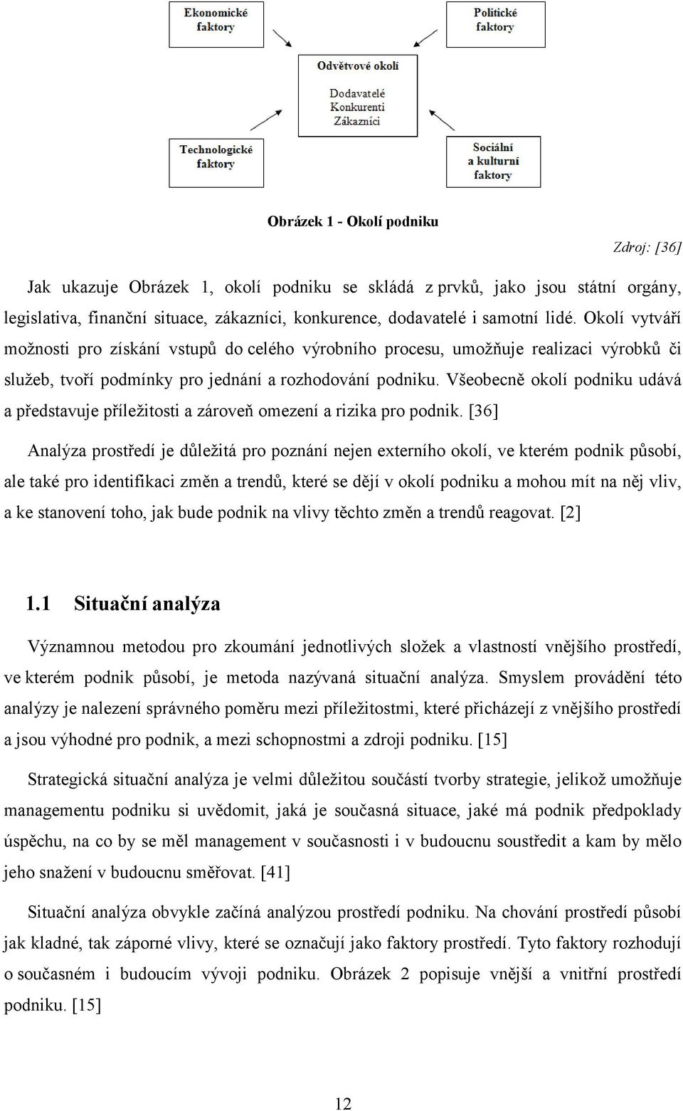 Všeobecně okolí podniku udává a představuje příležitosti a zároveň omezení a rizika pro podnik.