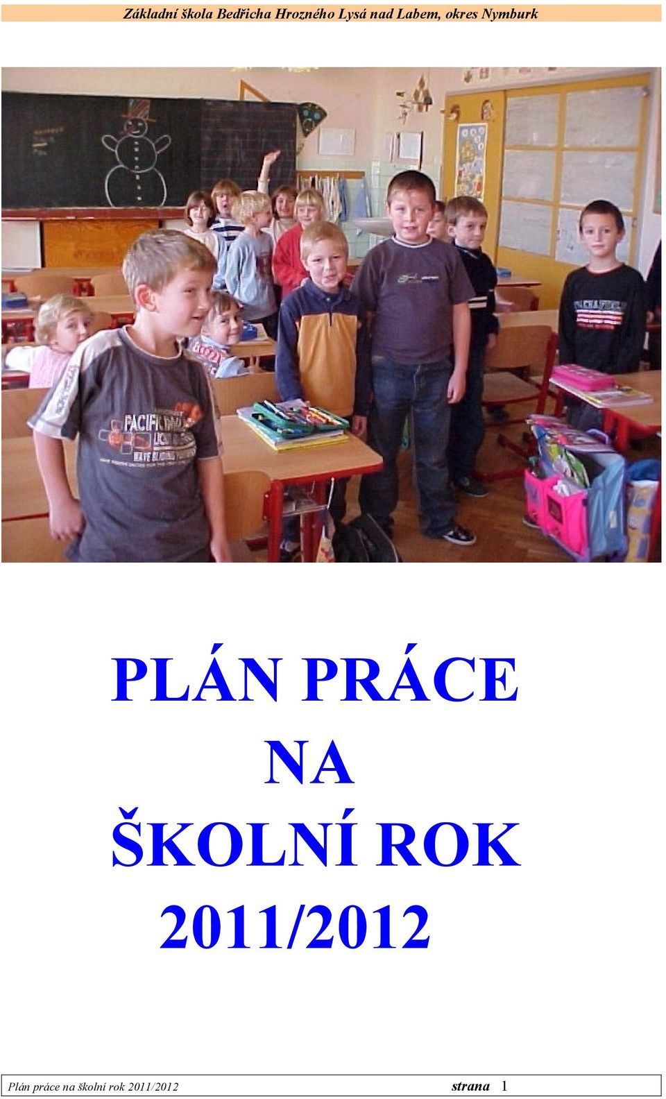 Plán práce na