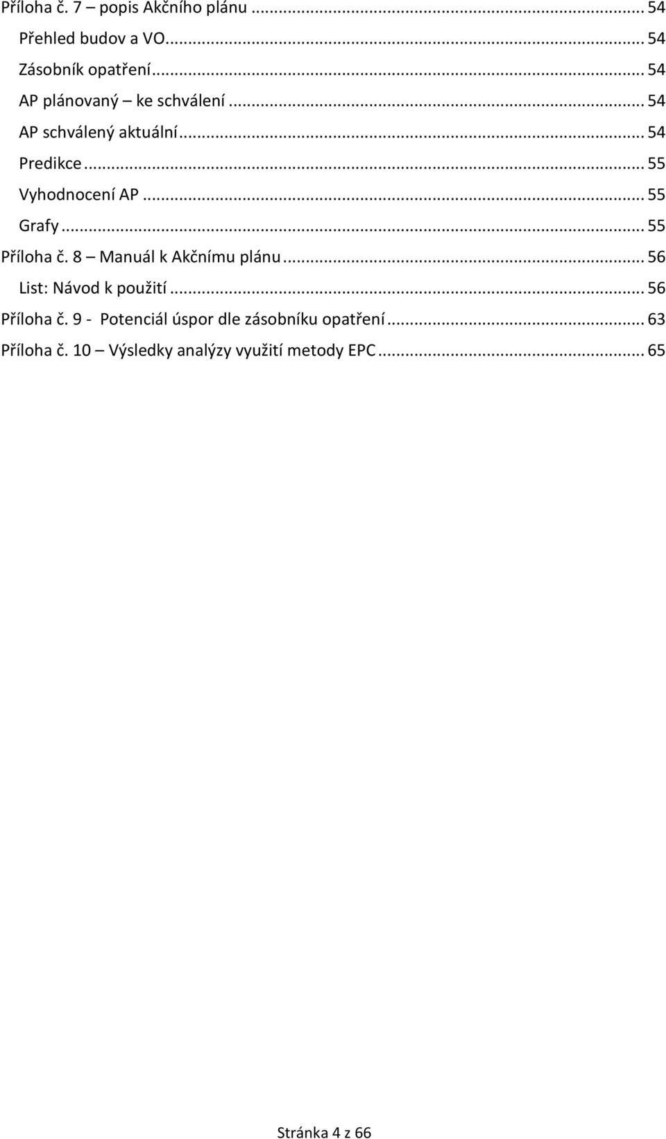 .. 55 Grafy... 55 Příloha č. 8 Manuál k Akčnímu plánu... 56 List: Návod k použití... 56 Příloha č.
