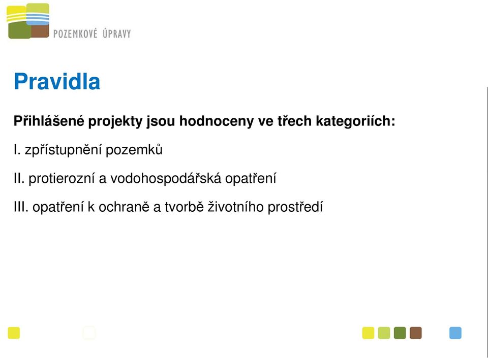 protierozní a vodohospodářská opatření III.