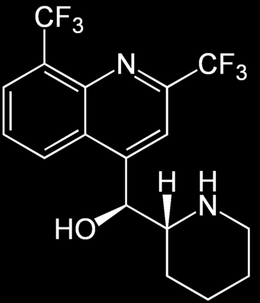 Léčba a profylaxe MEFLOCHIN Chinolinový derivát 1970 Walter Reed Army Institute of Research Působí na krevní schizonty K léčbě a profylaxi v chlorochinrezistentních oblastech